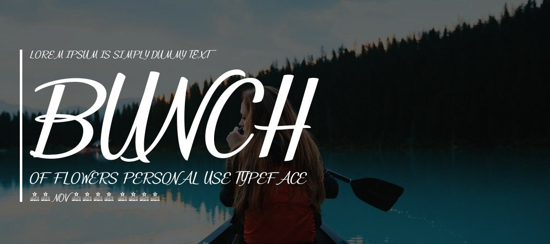 Bunch of Flowers Personal Use Font