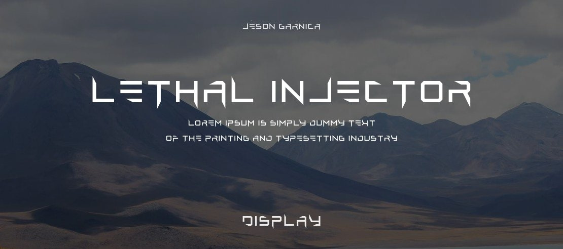 Lethal Injector Font Family
