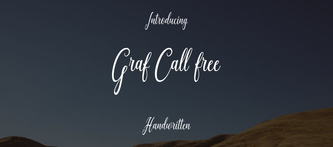 Graf Call free Font