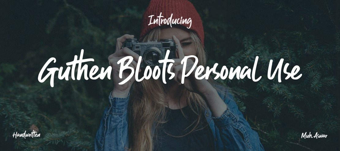 Guthen Bloots Personal Use Font