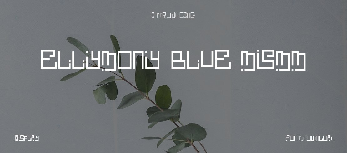 Ellymony Blue MSMM Font Family