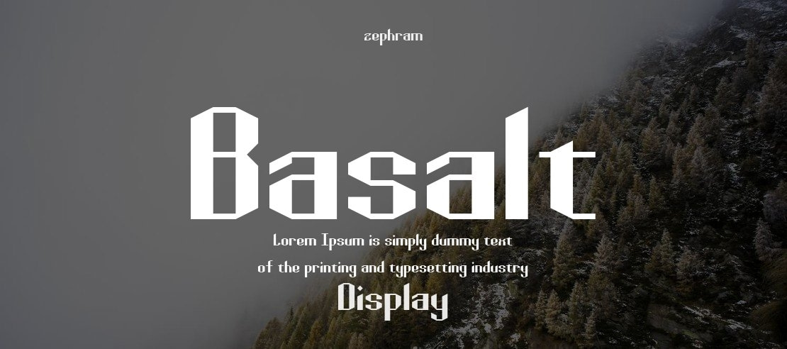 Basalt Font