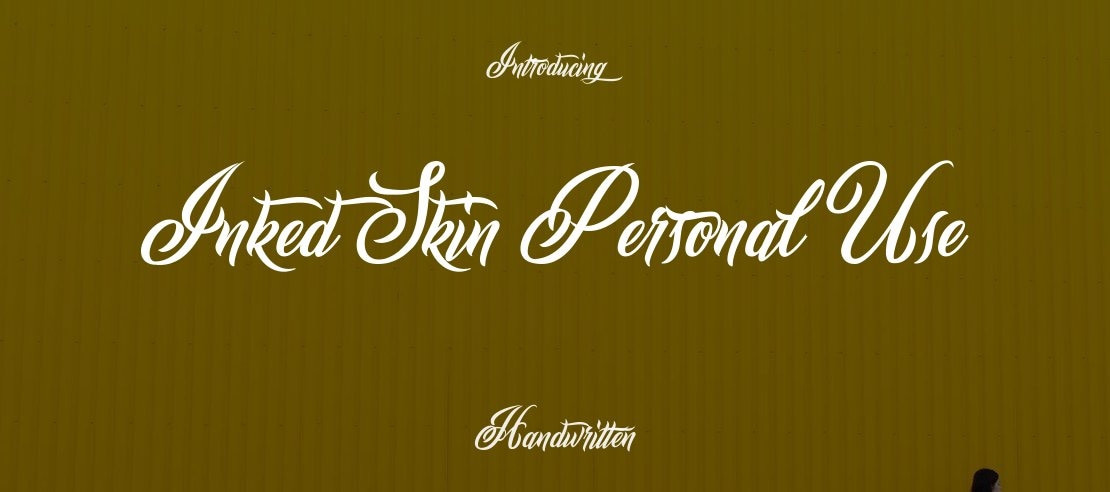 Inked Skin Personal Use Font