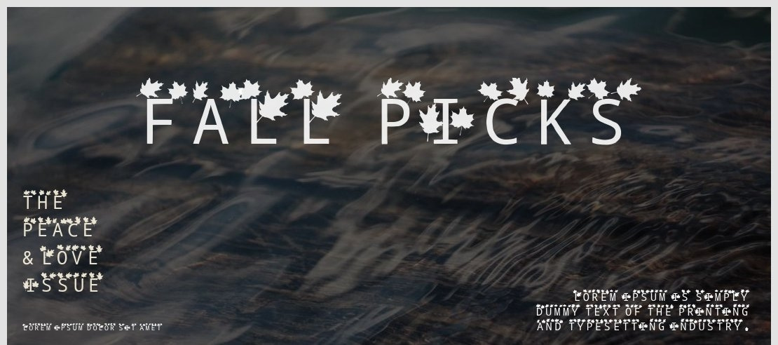 Fall Picks Font