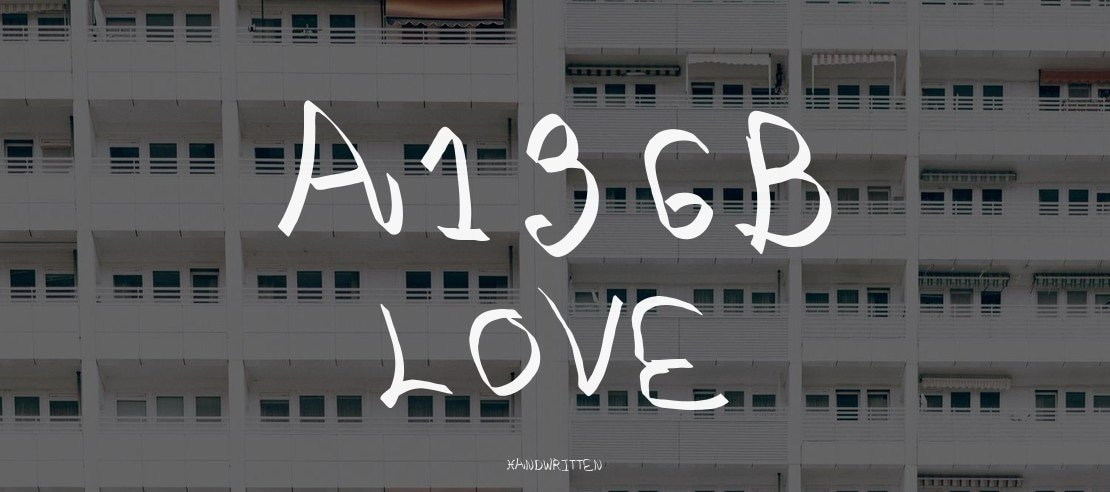 A136B Love Font