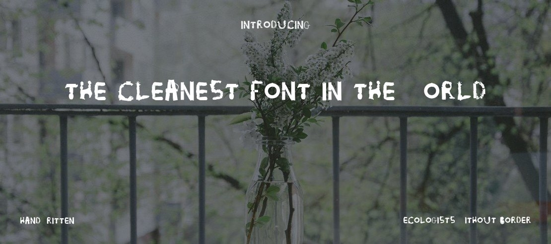 The cleanest font in the world