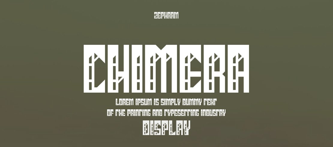 Chimera Font