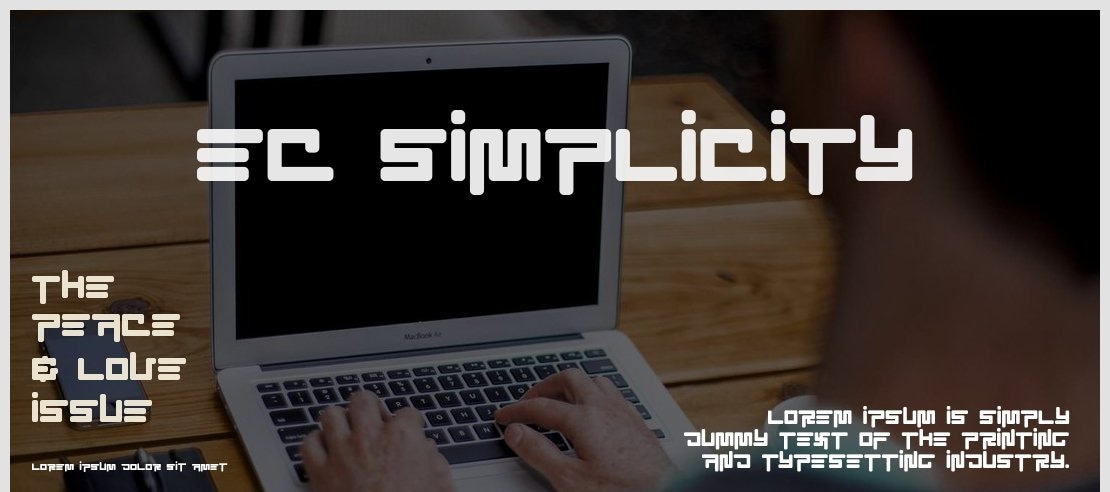 EC SimpliCity Font