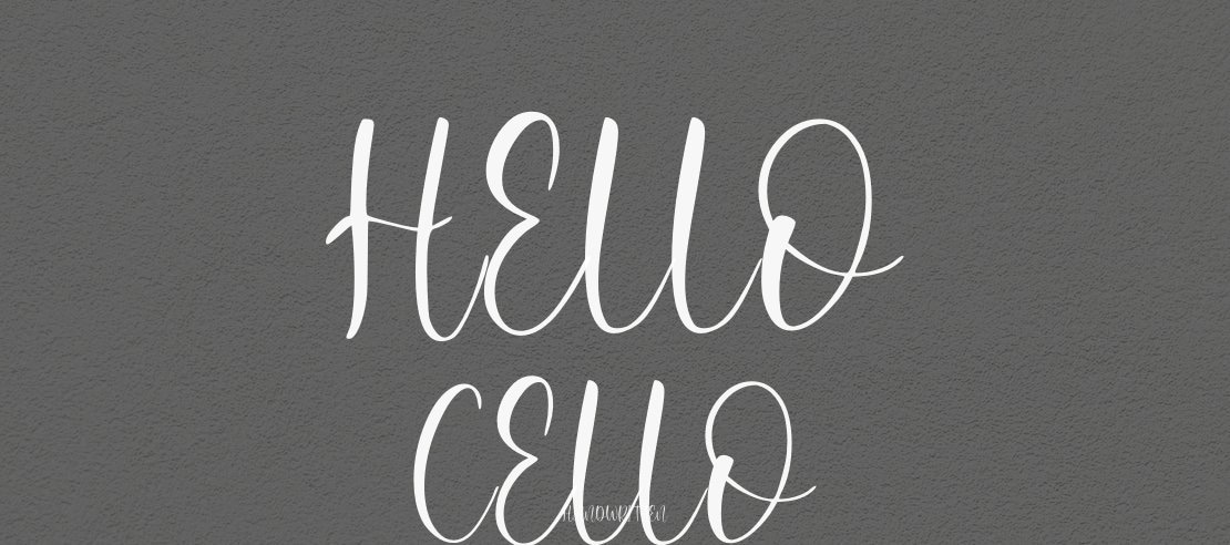 Hello Cello Font