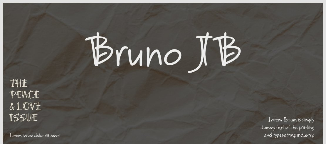 Bruno JB Font Family