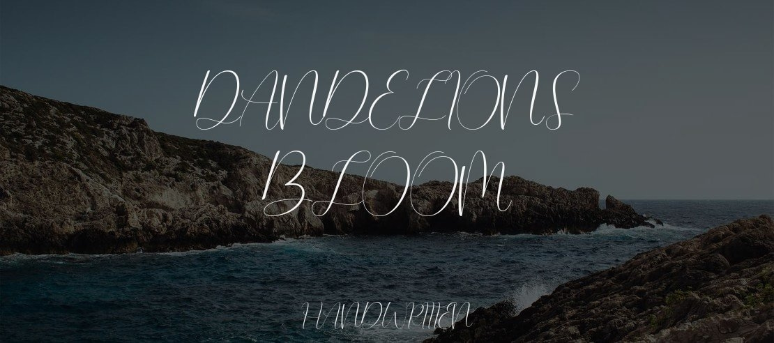 Dandelions Bloom Font