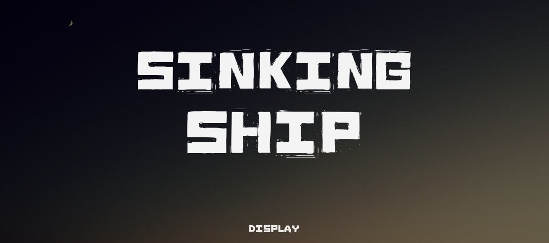 Sinking Ship Font