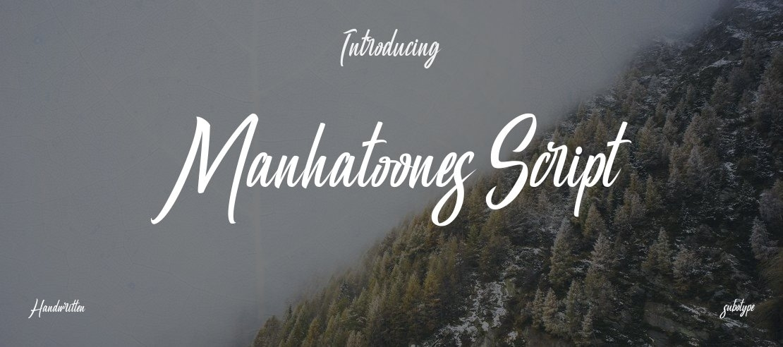 Manhatoones Script Font