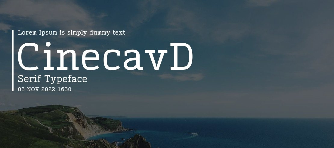 CinecavD Serif Font