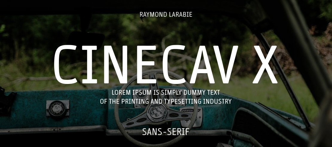 Cinecav X Font Family