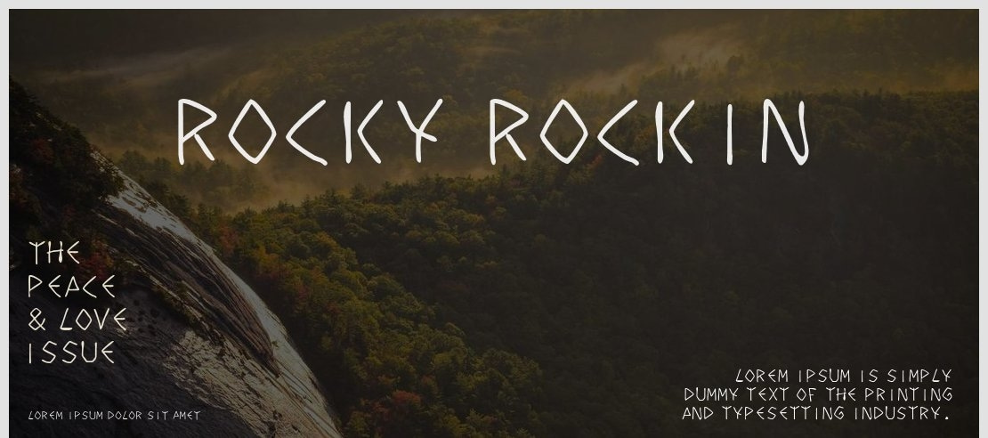 rocky rockin Font