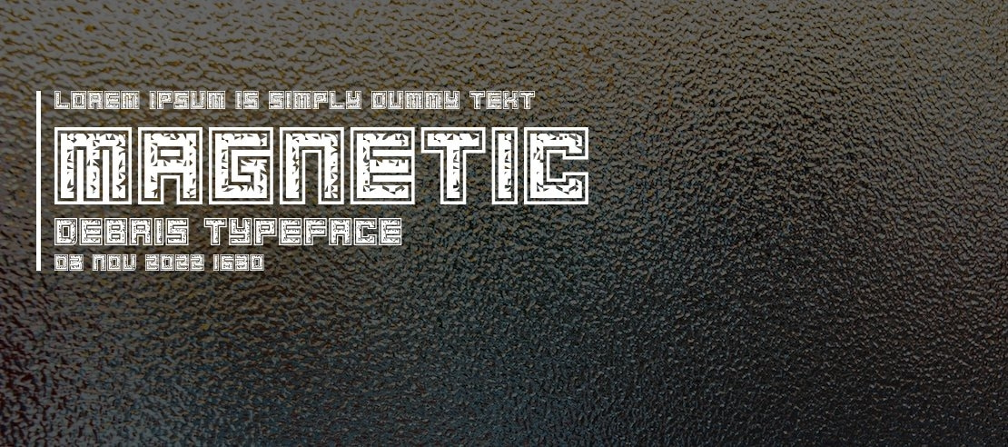 Magnetic Debris Font Family