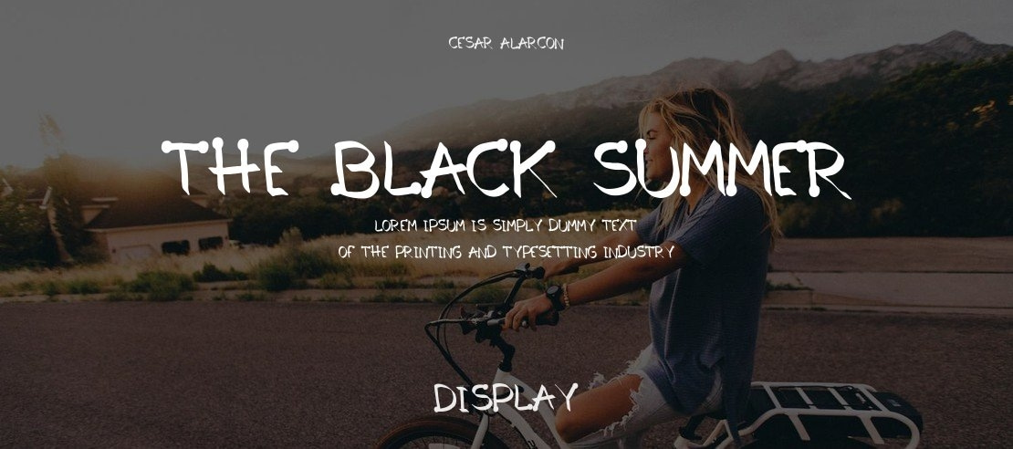 The Black Summer Font