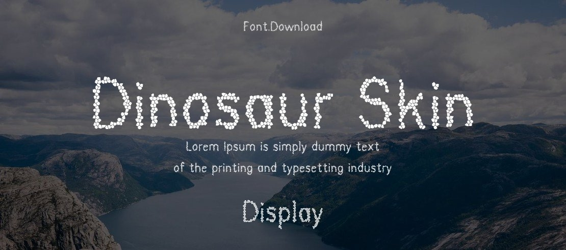 Dinosaur Skin Font