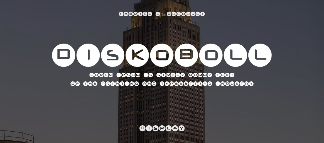 Diskoboll Font