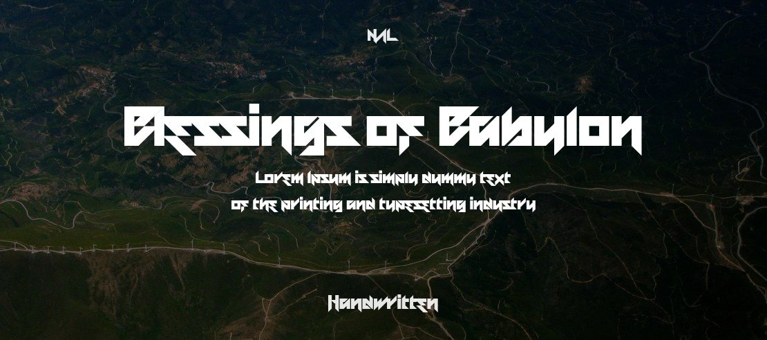 Blessings of Babylon Font