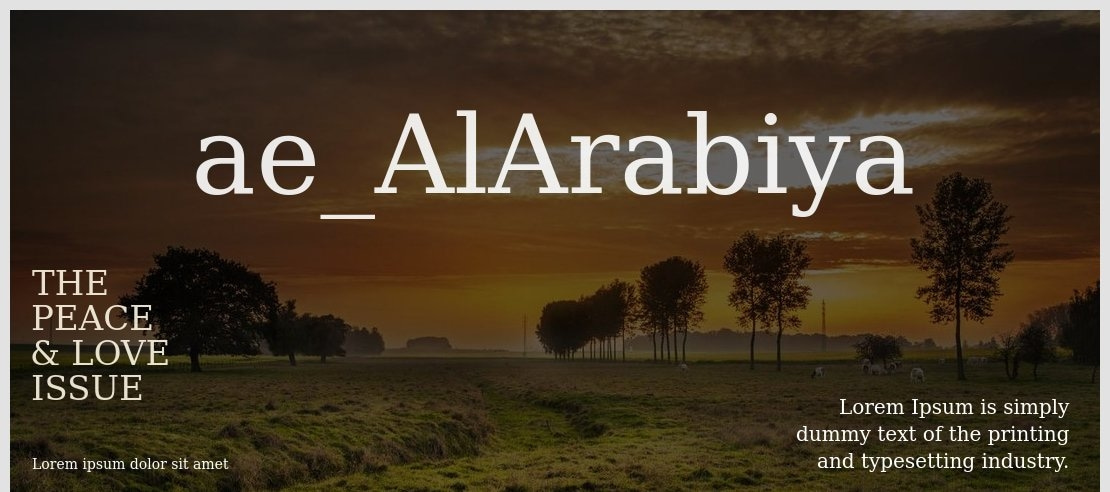 ae_AlArabiya Font