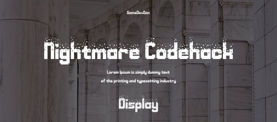 Nightmare Codehack Font