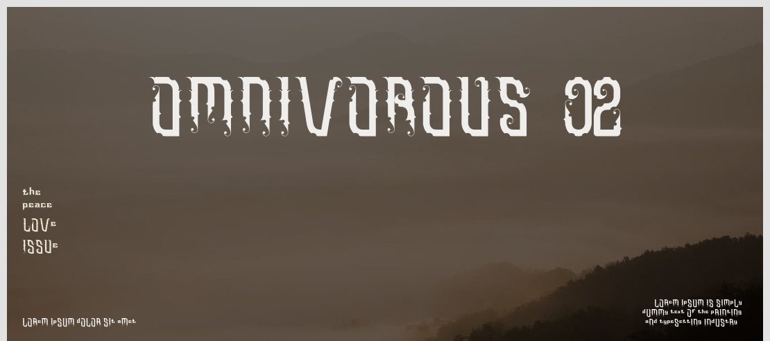 Omnivorous  02 Font