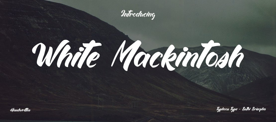 White Mackintosh Font