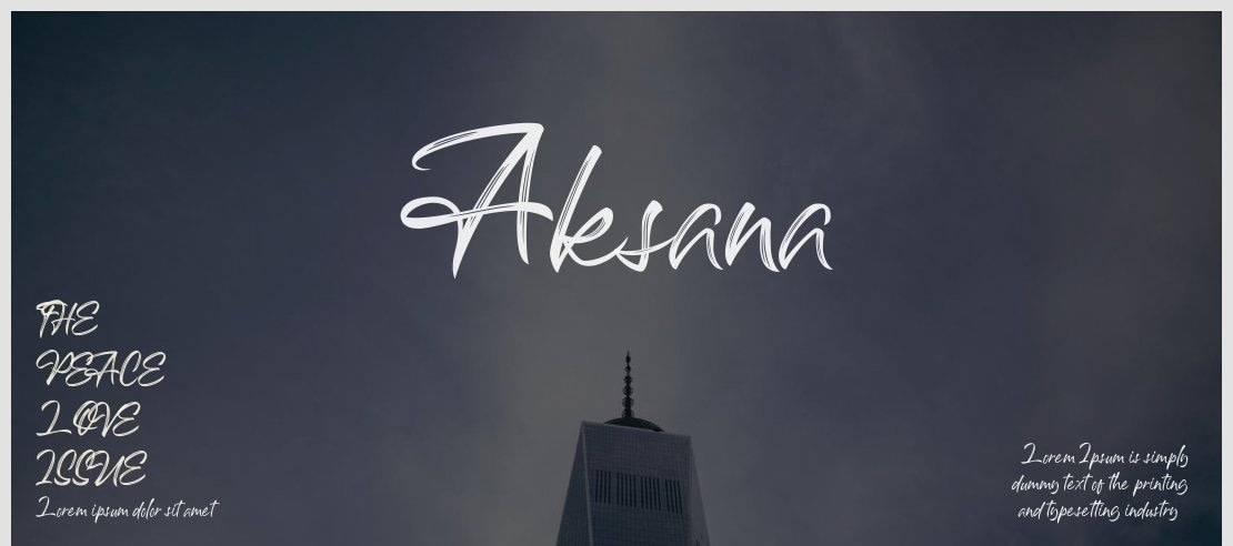 Aksana Font