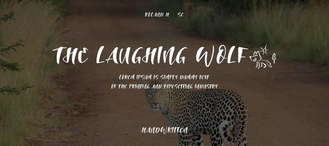 The Laughing Wolf. Font