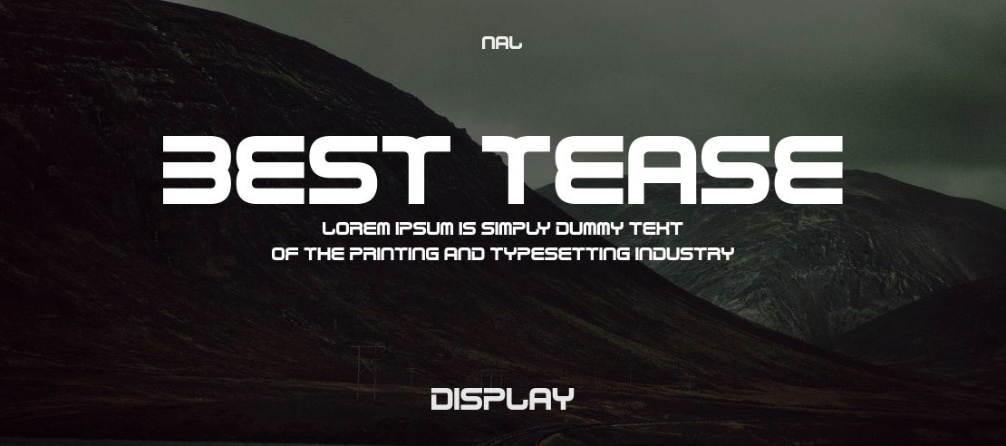 Best Tease Font