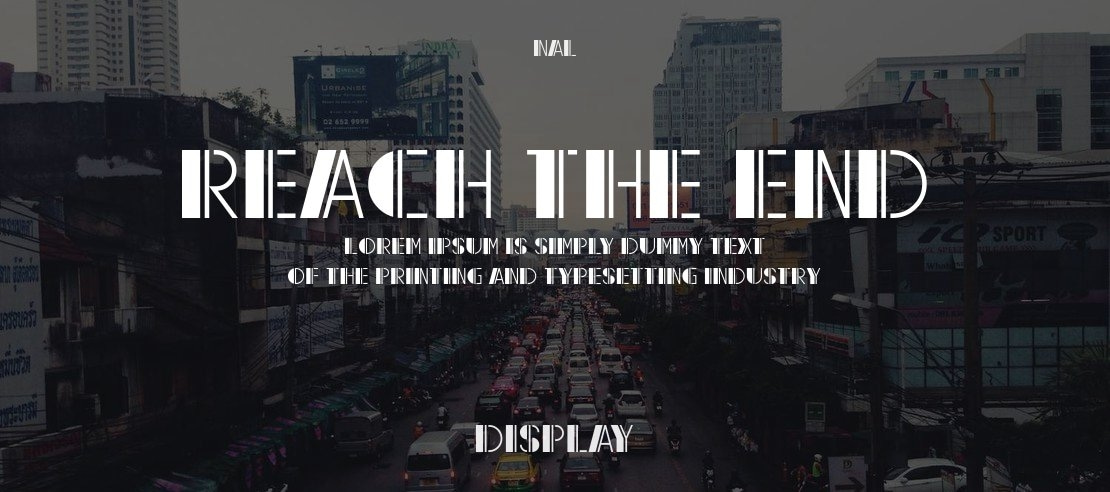 Reach the End Font