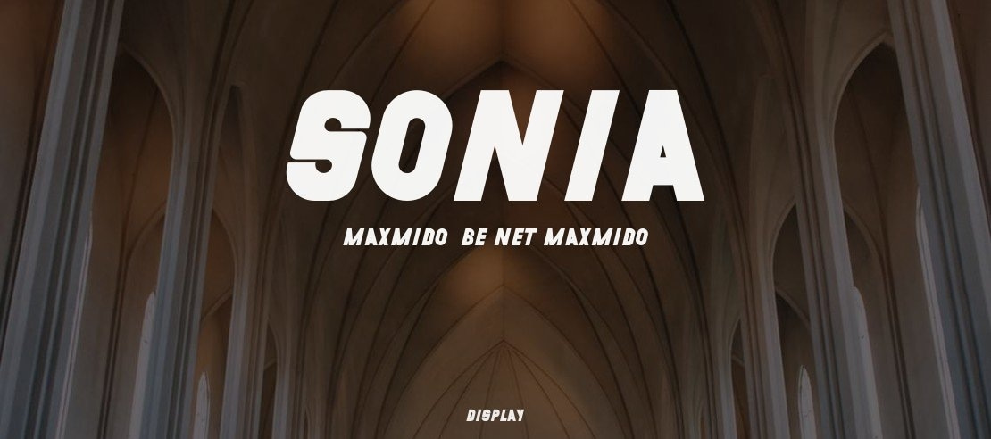 30Sonia _ MaxMido _ Be.net/maxmido Font