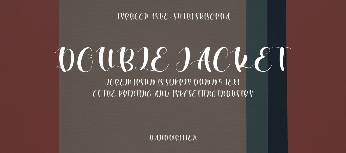 Double Jacket Font