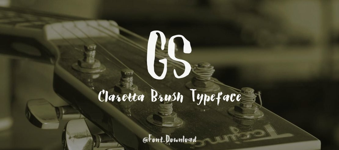 GS Claretta Brush Font