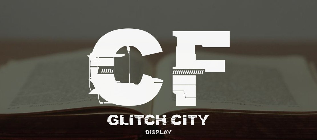 CF Glitch City Font