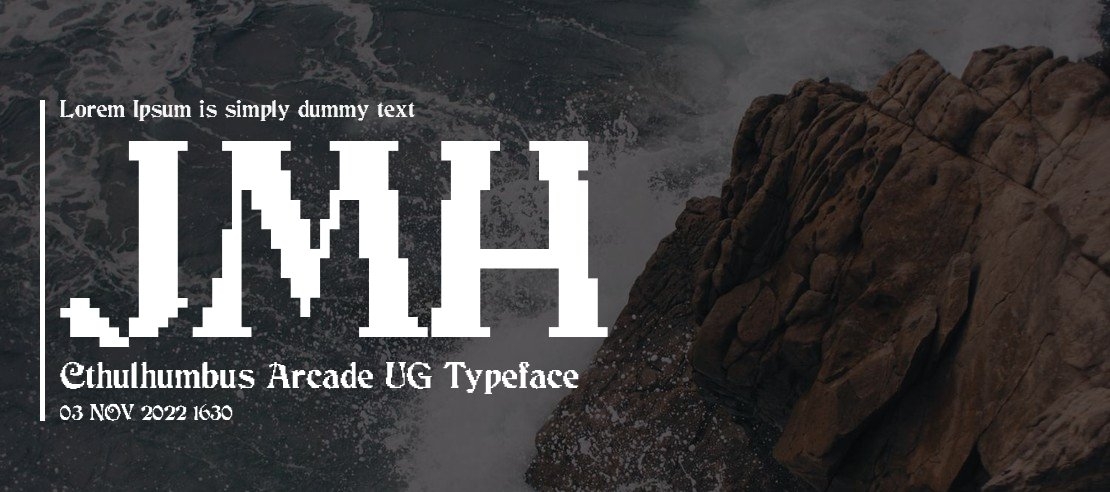 JMH Cthulhumbus Arcade UG Font Family