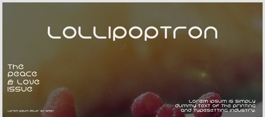 Lollipoptron Font