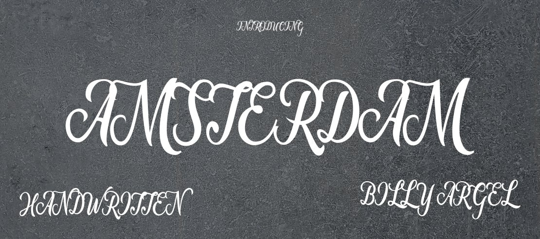 Amsterdam Font