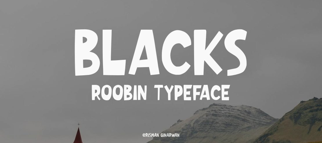 Blacks Roobin Font