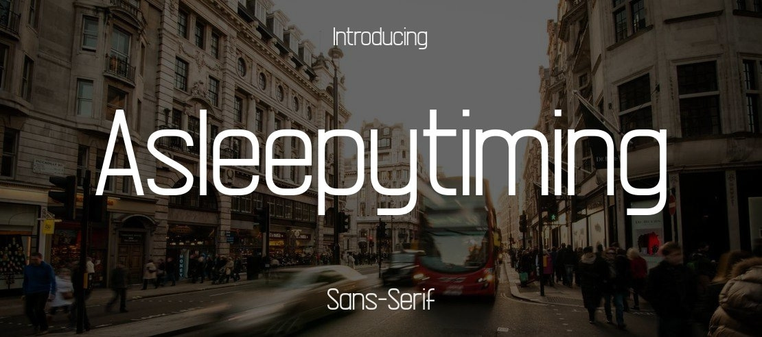 Asleepytiming Font