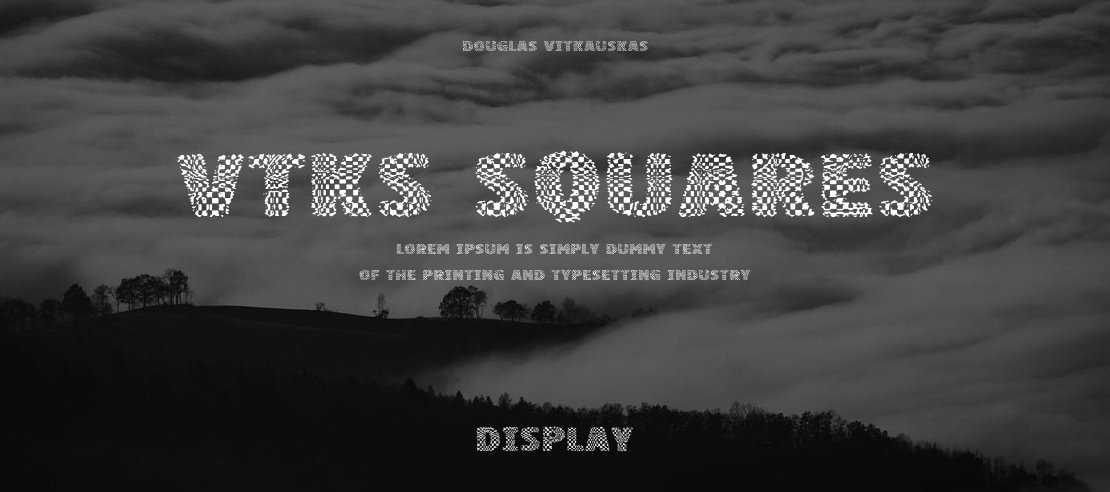 VTKS Squares Font