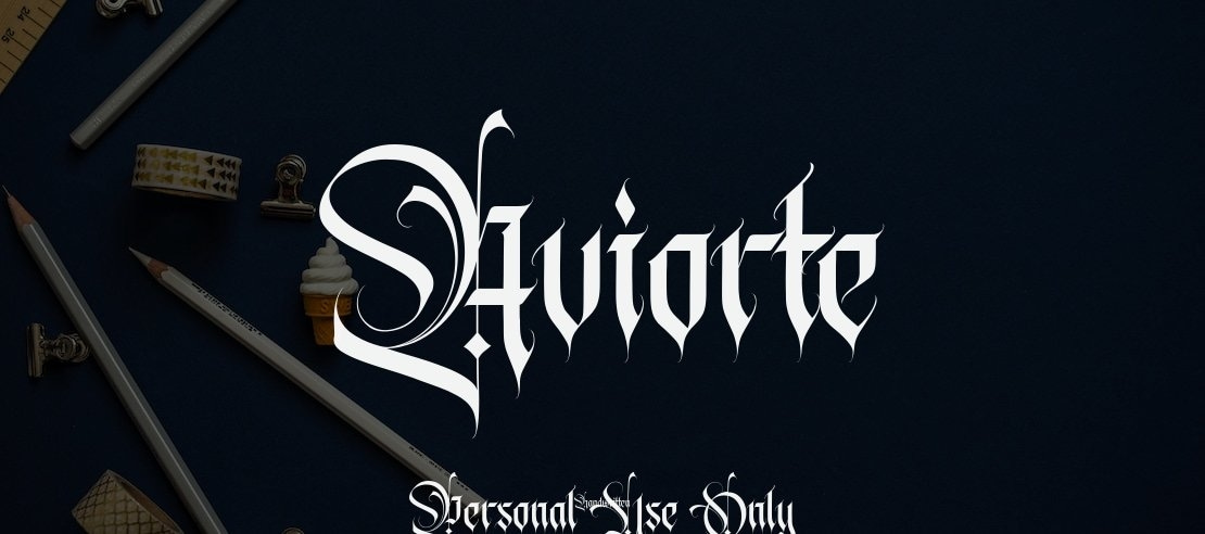Aviorte Personal Use Only Font