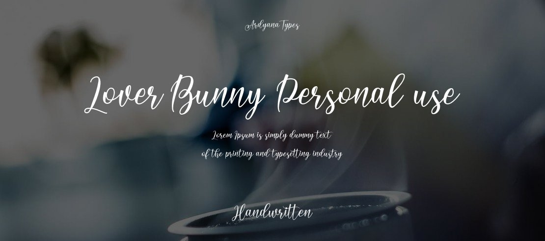 Lover Bunny Personal use Font