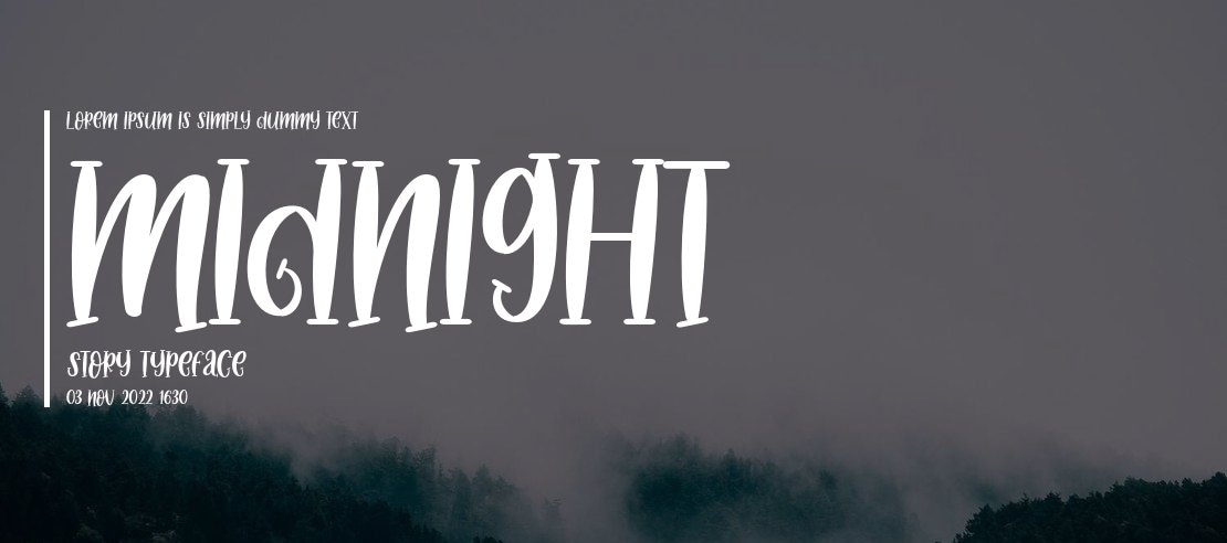 Midnight Story Font