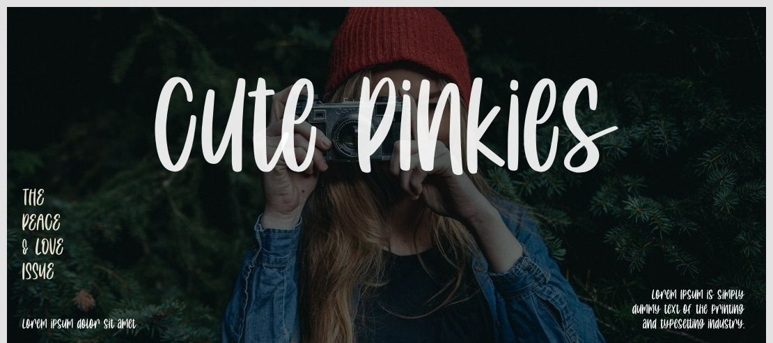 Cute Pinkies Font