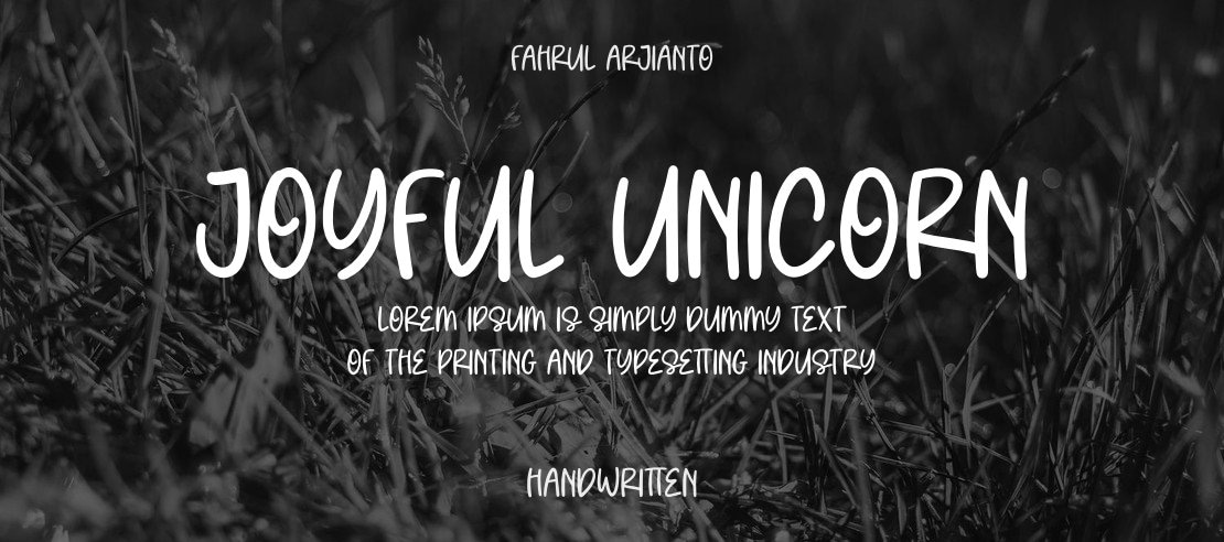 Joyful Unicorn Font