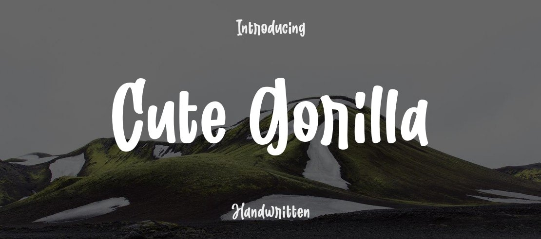 Cute Gorilla Font