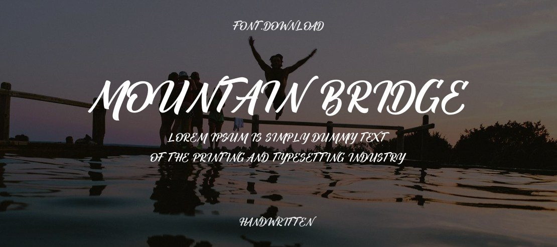 Mountain Bridge Font